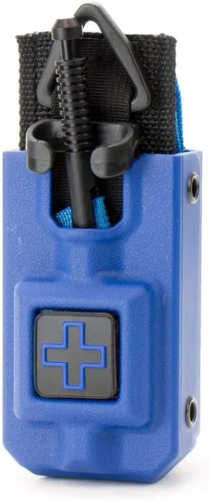 Eleven 10 Rigid TQ Case for SOF-TT Tourniquet, Training Blue, MOLLE Attachment - Tourniquet Included