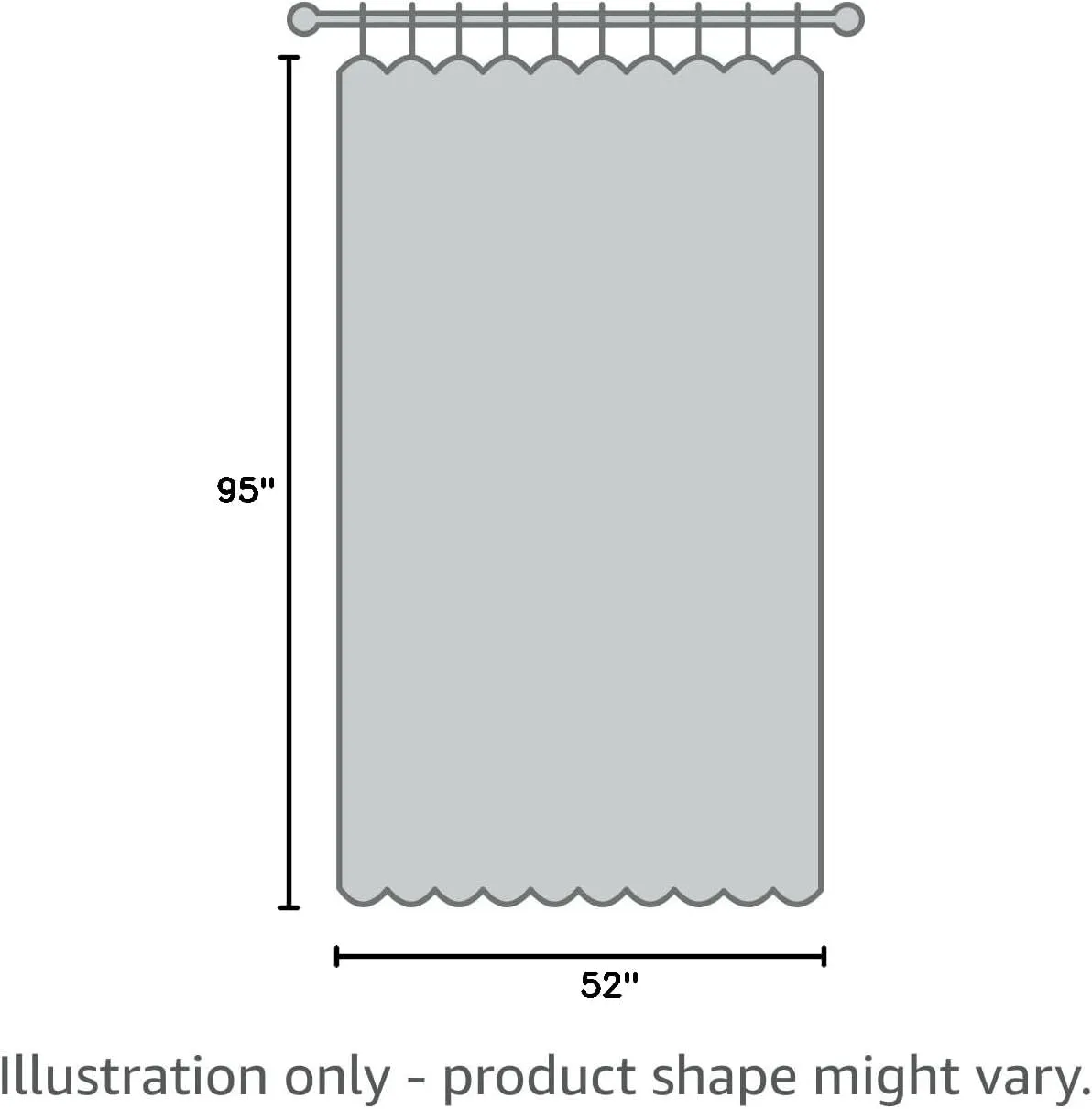 Elrene Home Fashions Versailles Faux-Silk Room-Darkening Curtain Panel, Blackout Curtain with Rod Pocket, 52 Inches by 95 Inches, Chocolate Brown, 1 Panel