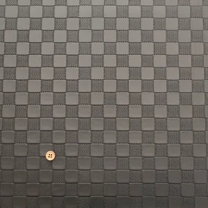 Embossed Faux Leather Fabric - Checkerboard