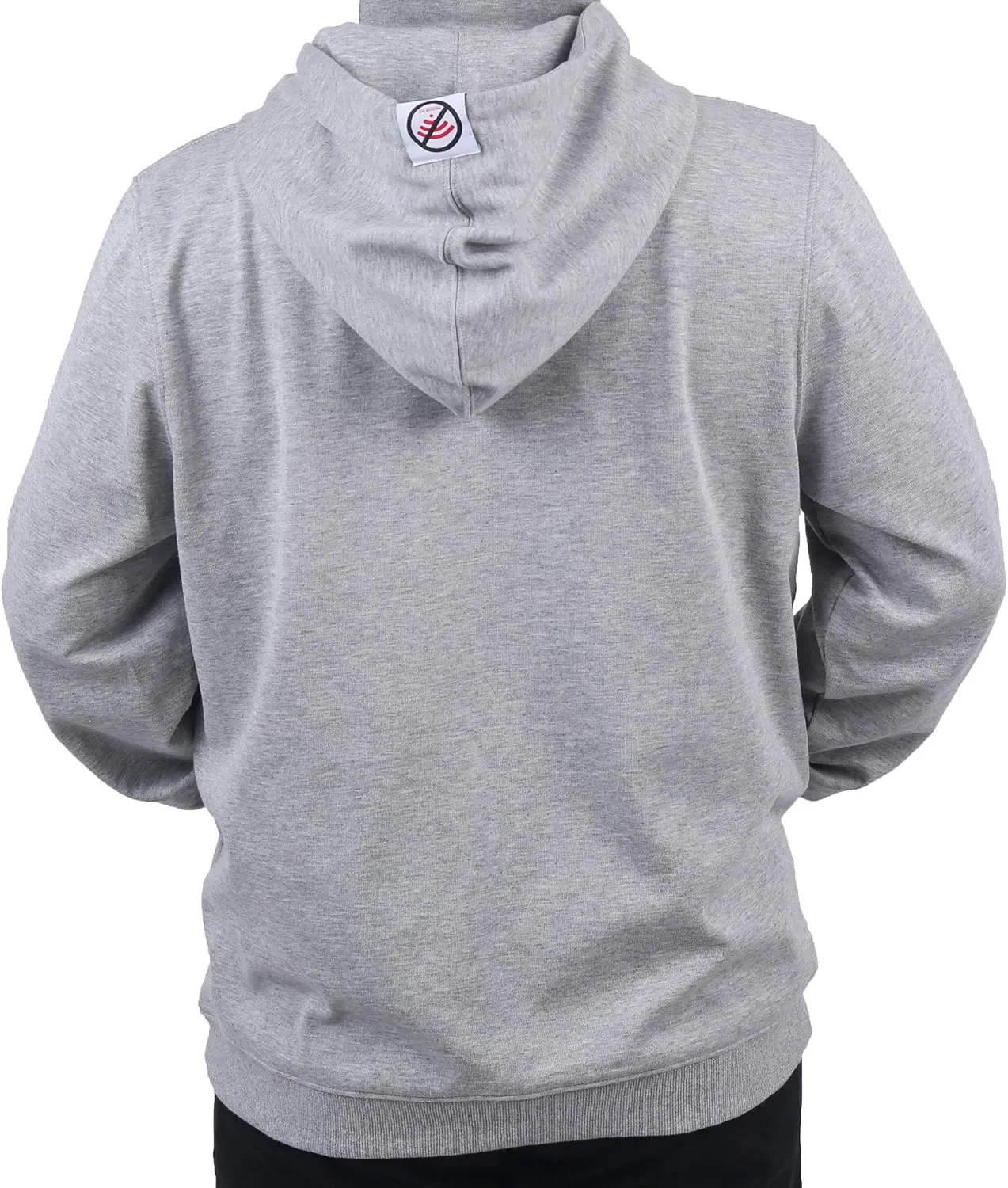 EMF shielding pullover hoodie, Double layer of silver fabric for double radiation protection