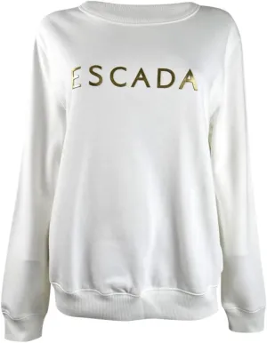 Escada Sport Women's Metallic-Logo Cotton Sweatshirt