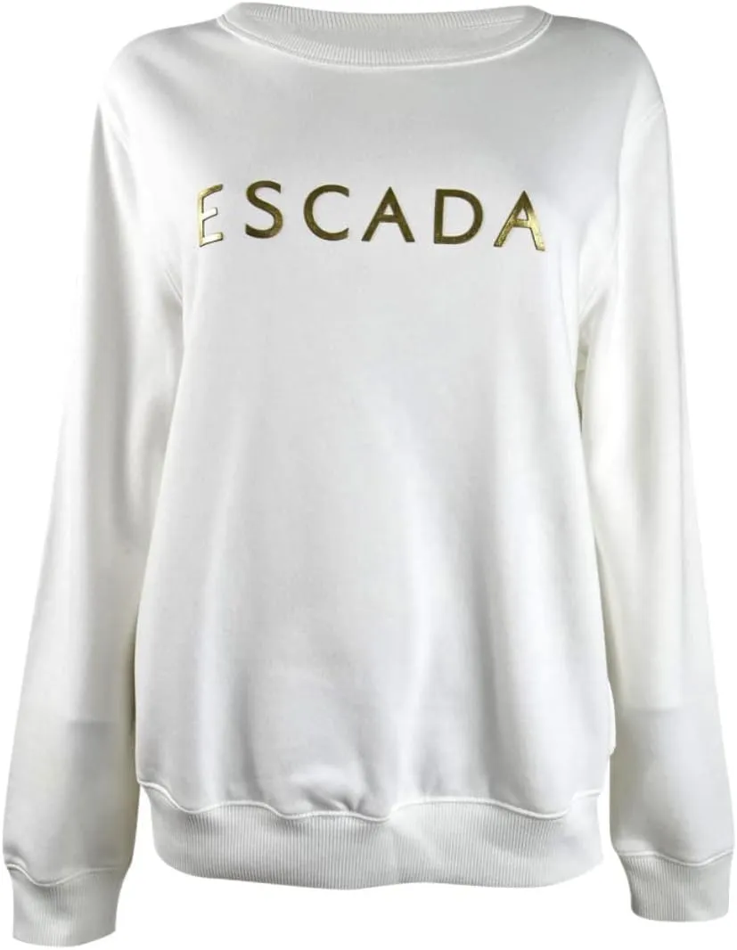 Escada Sport Women's Metallic-Logo Cotton Sweatshirt