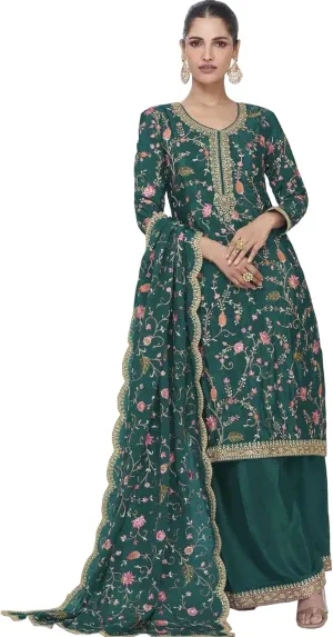 Event Special Embroidered Work Indian Pakistani Sewn Salwar Kameez Palazzo Drerss