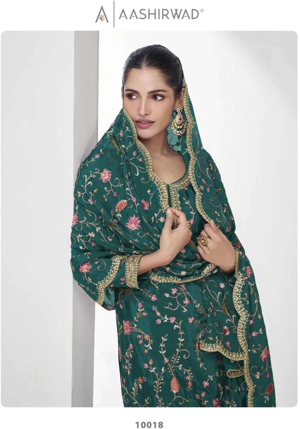 Event Special Embroidered Work Indian Pakistani Sewn Salwar Kameez Palazzo Drerss