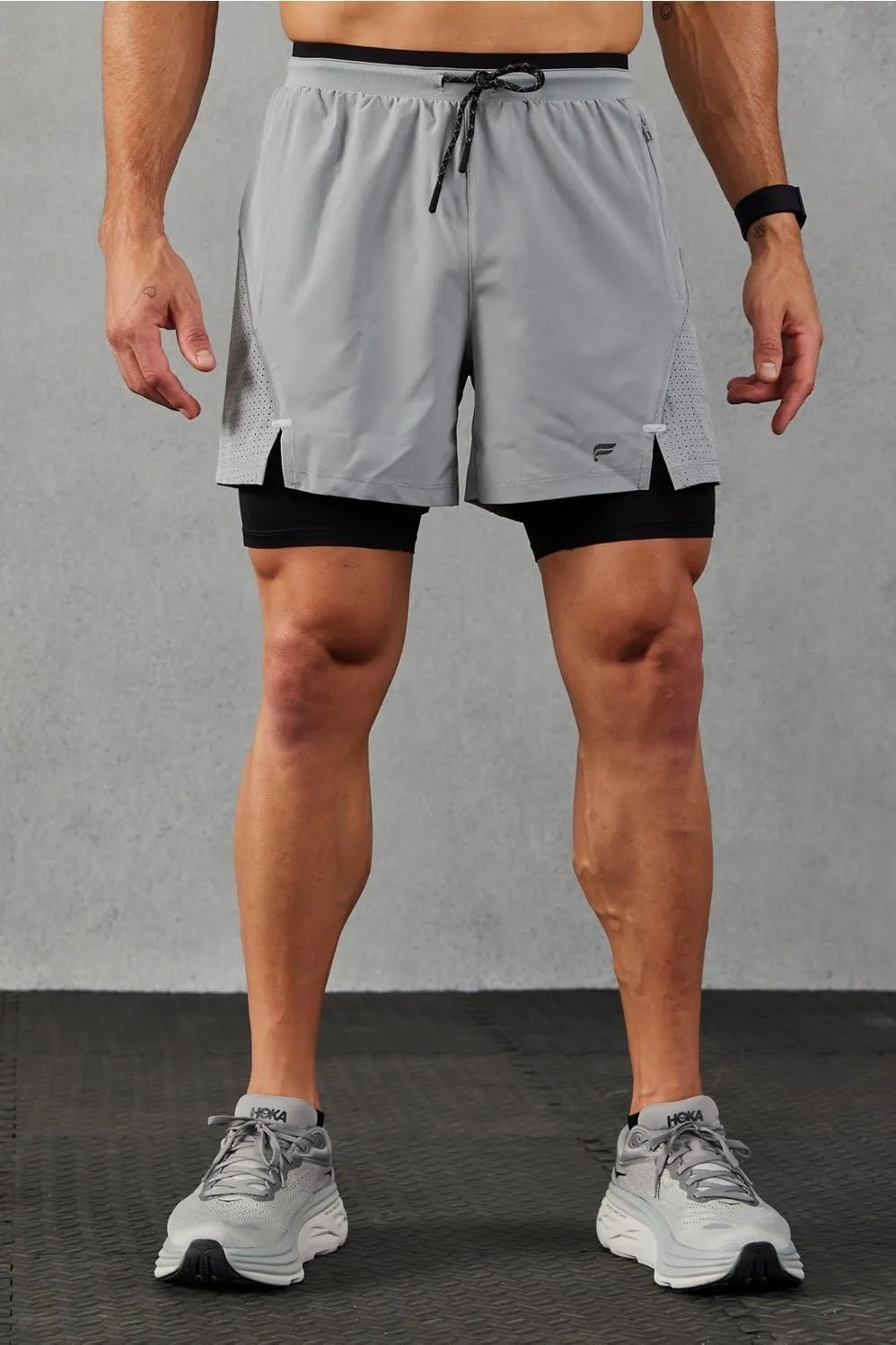 Fabletics Men's The Kadence Short (Lined), Performance Running, Jogging, Training, Ultra Lightweight