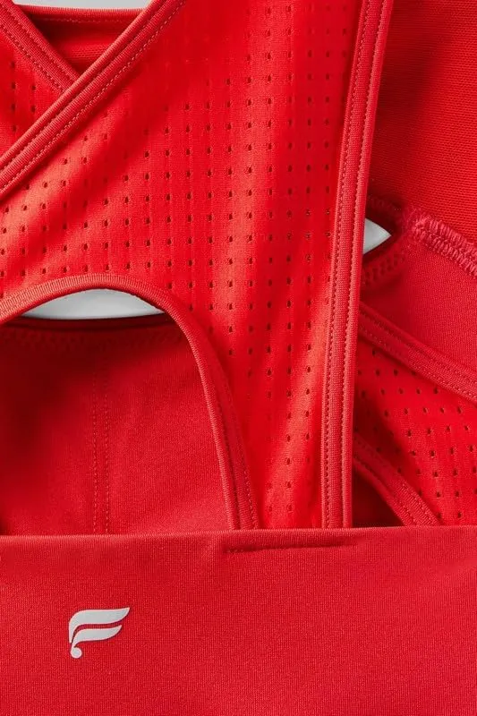 Fabletics Women's Mesh Breathable Medium Impact Sports Bra