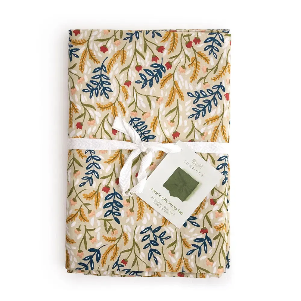 Fabric Gift Wrap - Meadow [3 pack]