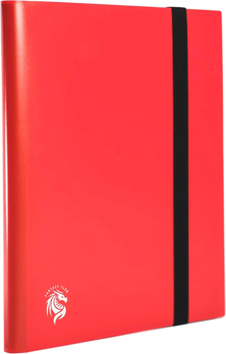 FANTASY CLUB | 9-Pocket Trading Card Binder – Elevate Your Collection with a Lightweight Red (PP) Album Featuring Elastic Strap Closure | Holds 360 Standard Size Cards (66 x 91mm| Acid and PVC Free