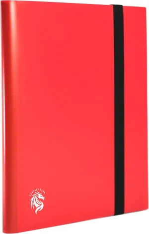 FANTASY CLUB | 9-Pocket Trading Card Binder – Elevate Your Collection with a Lightweight Red (PP) Album Featuring Elastic Strap Closure | Holds 360 Standard Size Cards (66 x 91mm| Acid and PVC Free