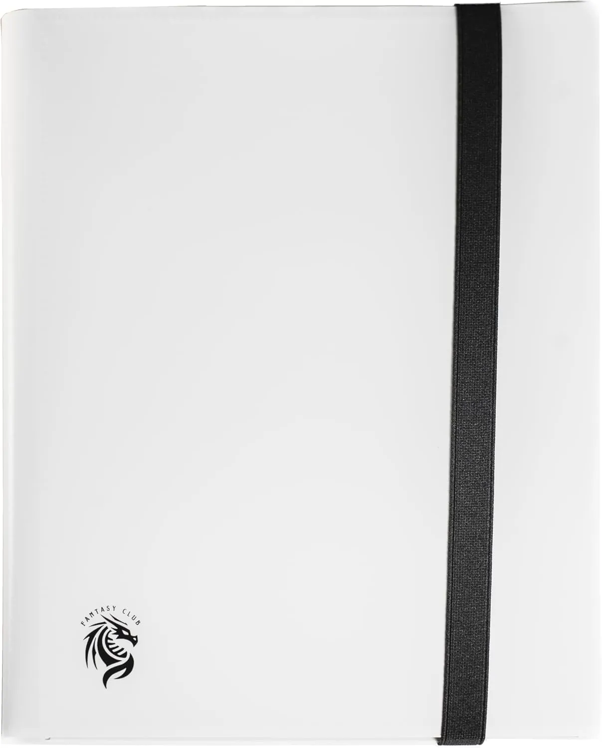 FANTASY CLUB | 9-Pocket Trading Card Binder – Elevate Your Collection with a Lightweight White (PP) Album Featuring Elastic Strap Closure | Holds 360 Standard Size Cards (66 x 91mm| Acid and PVC Free