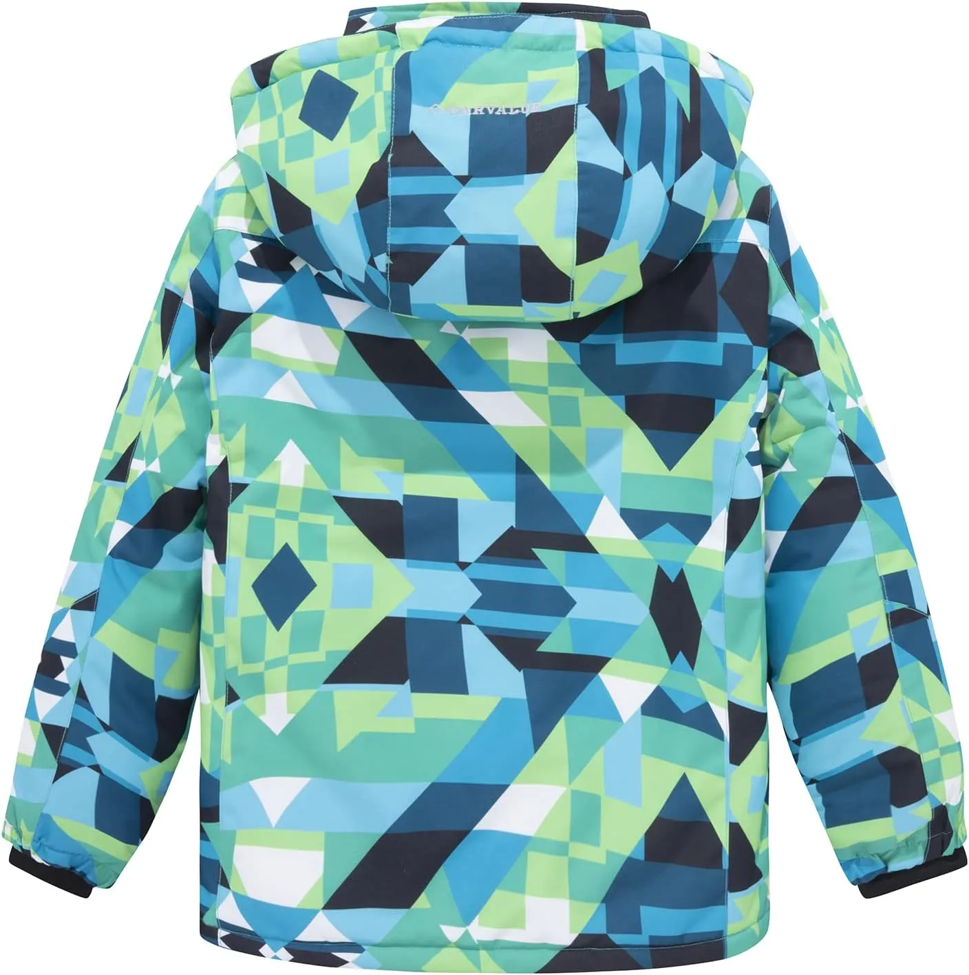 FARVALUE Boys Waterproof Ski Jacket Windproof Winter Coat Warm Snow Coat Outdoor Raincoats Hooded Windbreaker