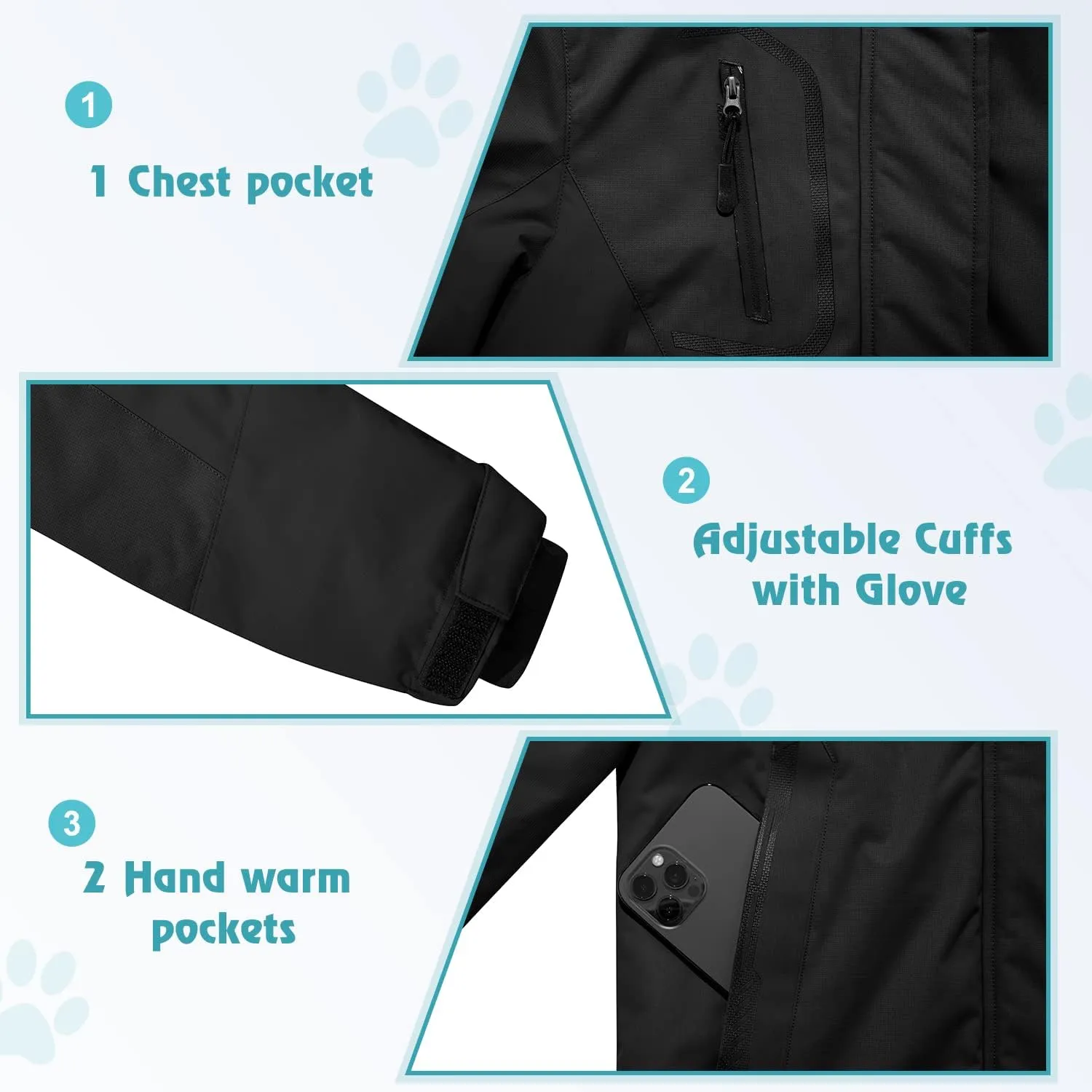 FARVALUE Girls Waterproof Ski Jacket Windproof Winter Coat Warm Fleece Snow Coat Outdoor Raincoats Hooded