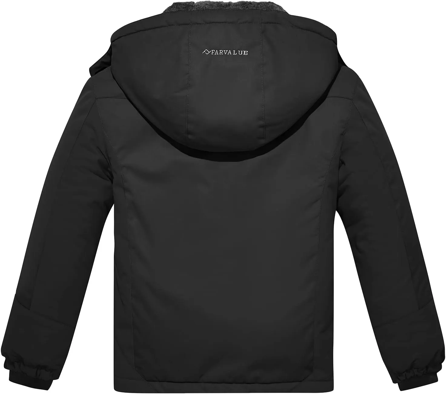 FARVALUE Girls Waterproof Ski Jacket Windproof Winter Coat Warm Fleece Snow Coat Outdoor Raincoats Hooded