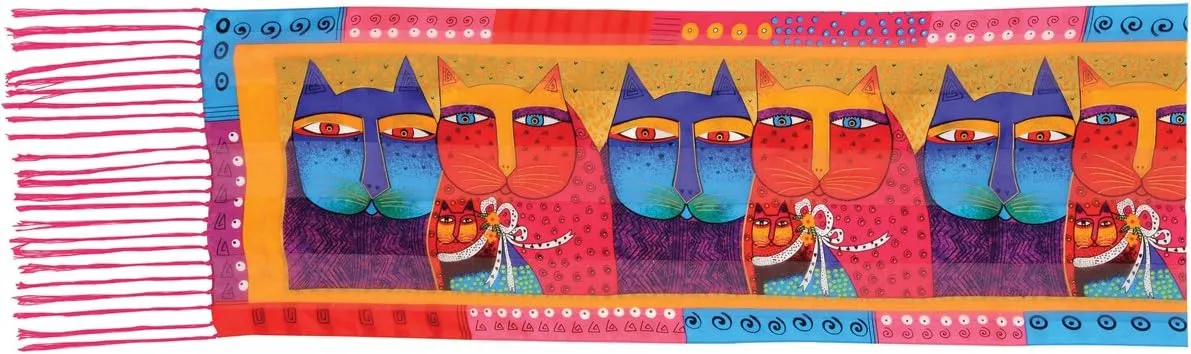 Feline Family Scarf by Laurel Burch