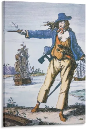 Female Pirate Anne Bonny Canvas Art Poster Picture Modern Office Family Bedroom Decorative Posters Gift Wall Decor Painting Posters 12x18inch(30x45cm)