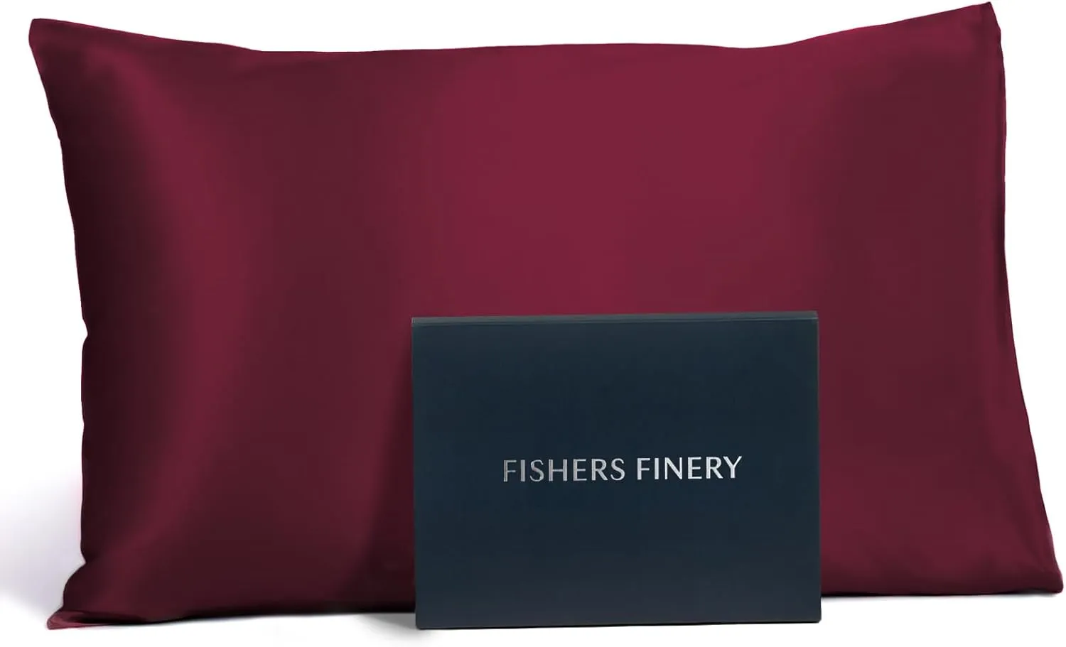 Fishers Finery 25mm 100% Pure Mulberry Silk Pillowcase, Good Housekeeping Winner (Red, Standard)