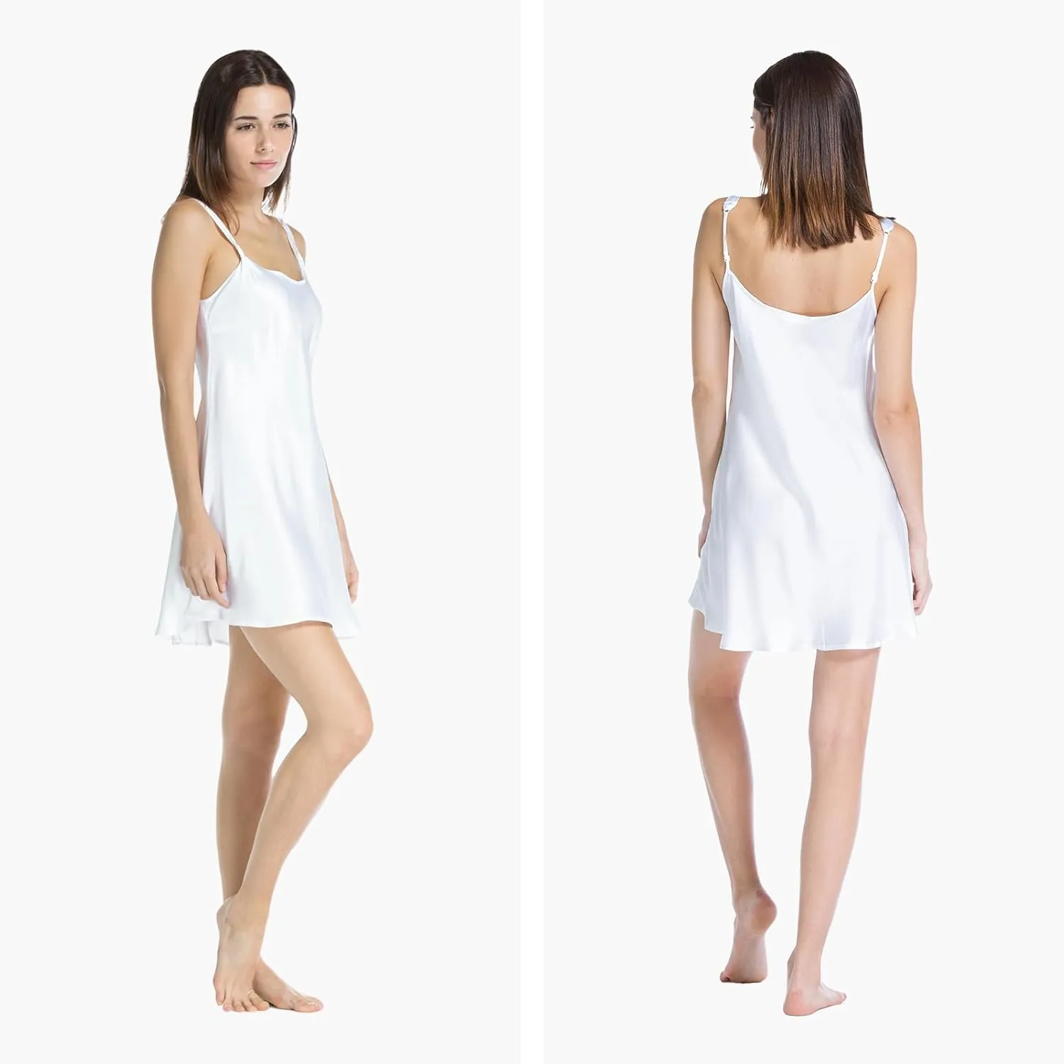 Fishers Finery Women's 100% Pure Mulberry Silk Chemise; Nightgown