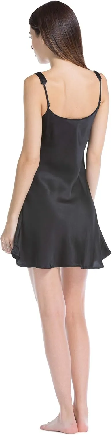 Fishers Finery Women's 100% Pure Mulberry Silk Chemise; Nightgown