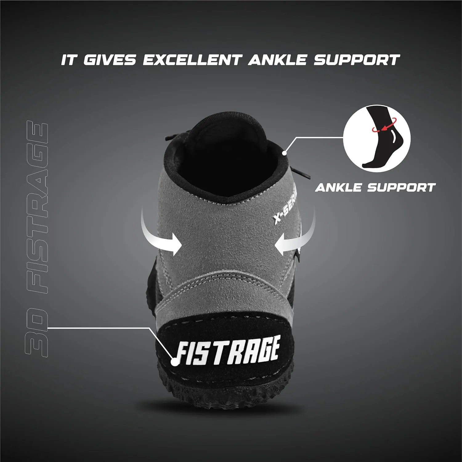 FISTRAGE Wrestling Shoes For Men, Women, Youth Lightweight Shoes Fighting Wrestling - AmmaraHide Seude with Rubber Sole, Sports Master Training Boots | Combat Footwear | Ventilated Design With Mesh | Pro Geniune Handmade Unisex Shoes