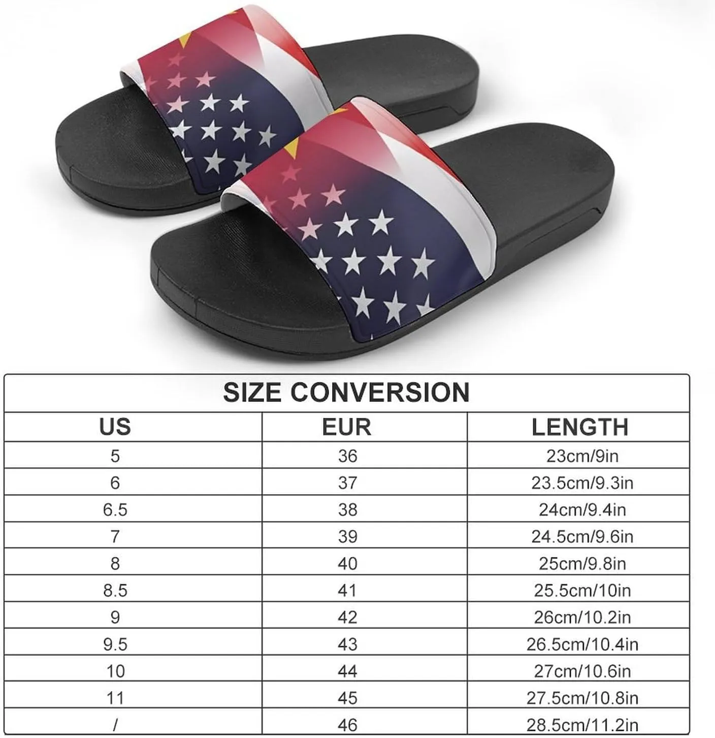 Flag of Suriname And U.S. FLAG House Sandals Non-Slip Bathroom Slippers Beach Summer Shoes for Men Women