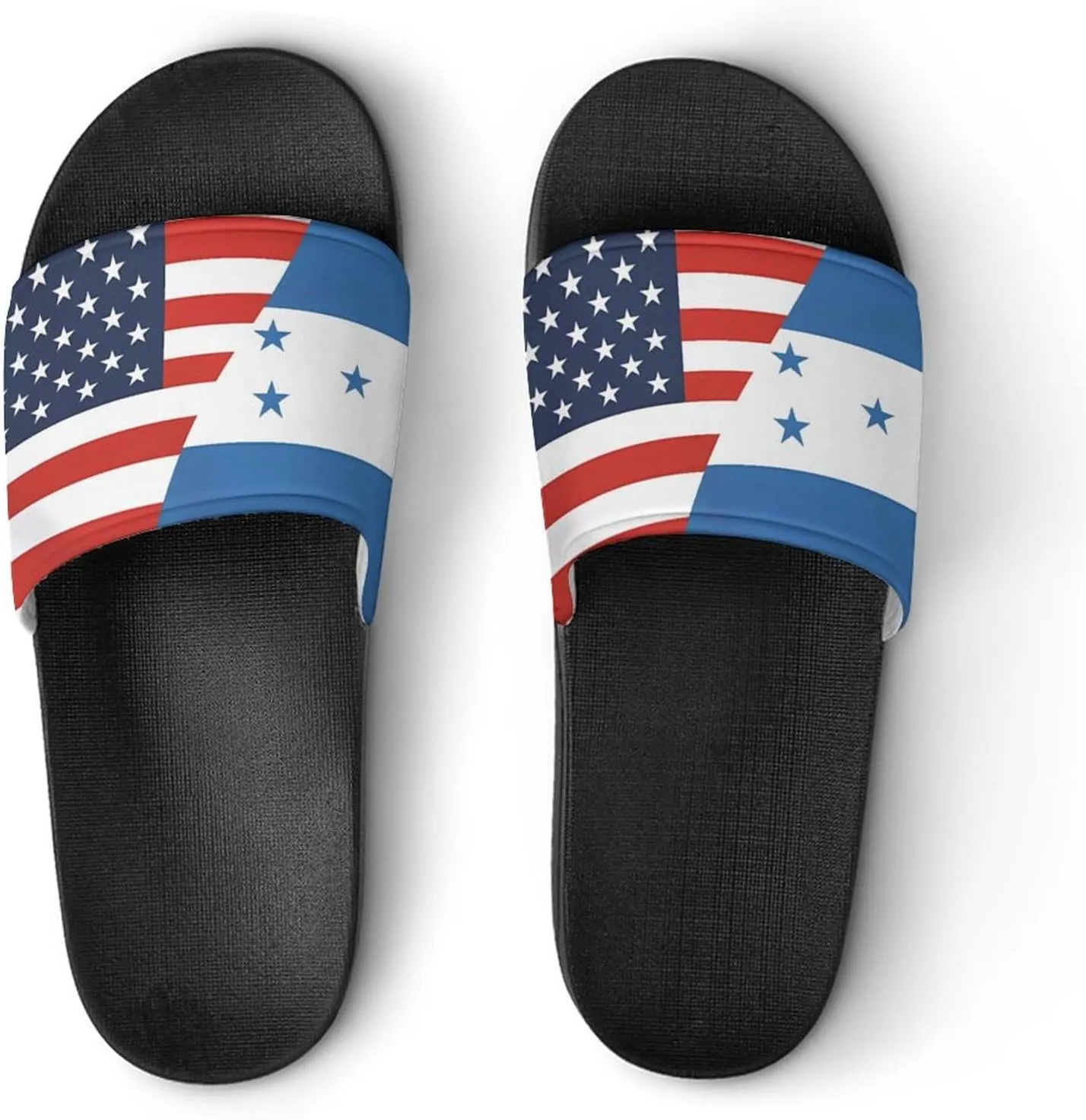 Flag of U.S. Honduras Flag House Sandals Non-Slip Bathroom Slippers Beach Summer Shoes for Men Women