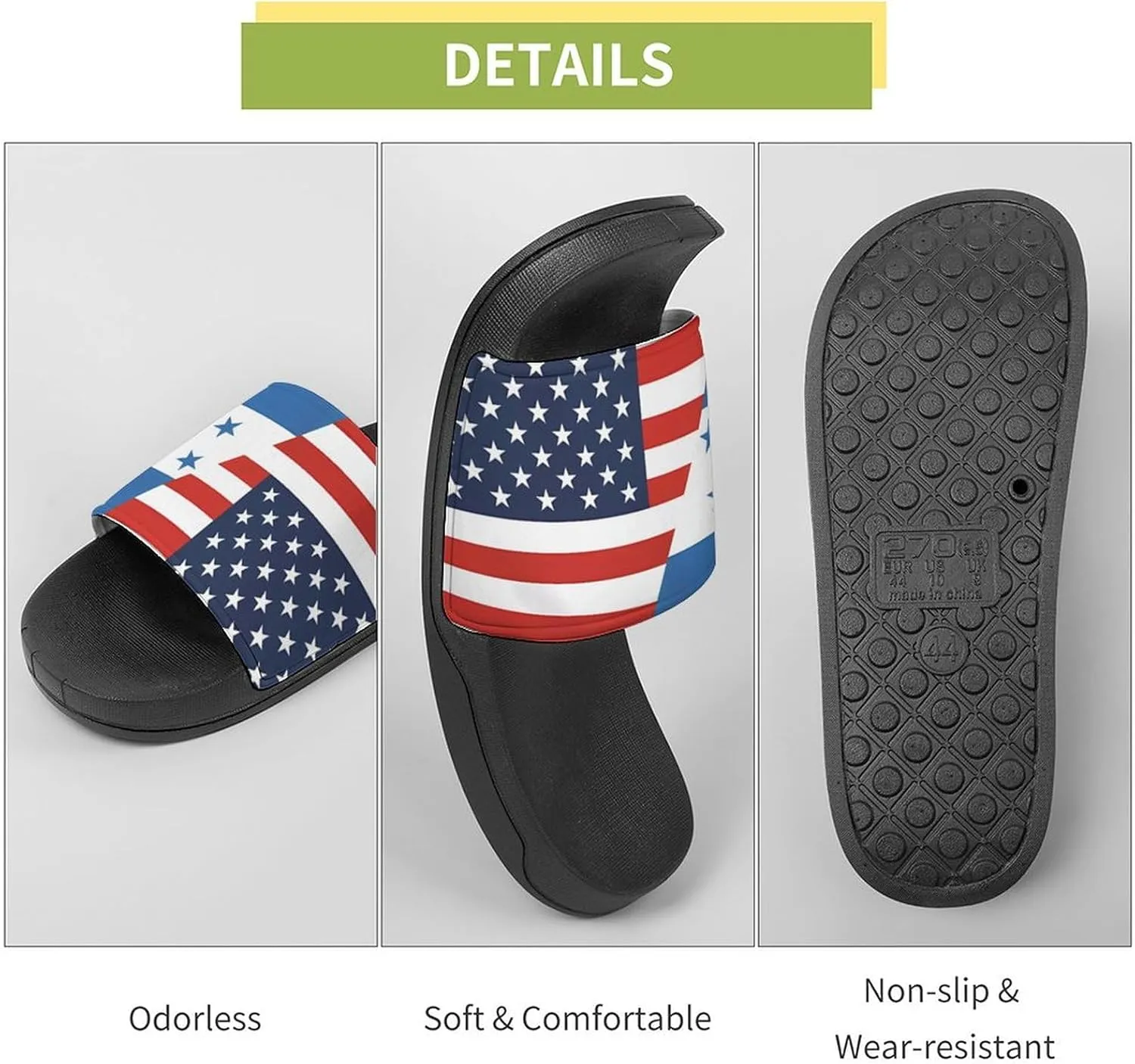 Flag of U.S. Honduras Flag House Sandals Non-Slip Bathroom Slippers Beach Summer Shoes for Men Women