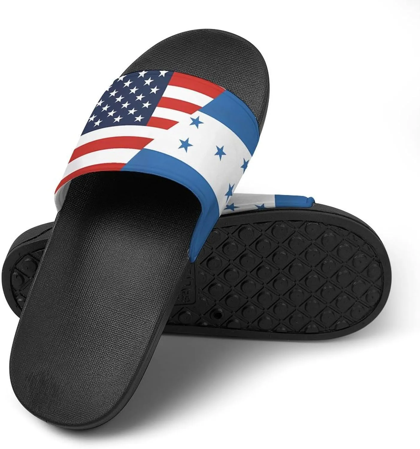 Flag of U.S. Honduras Flag House Sandals Non-Slip Bathroom Slippers Beach Summer Shoes for Men Women