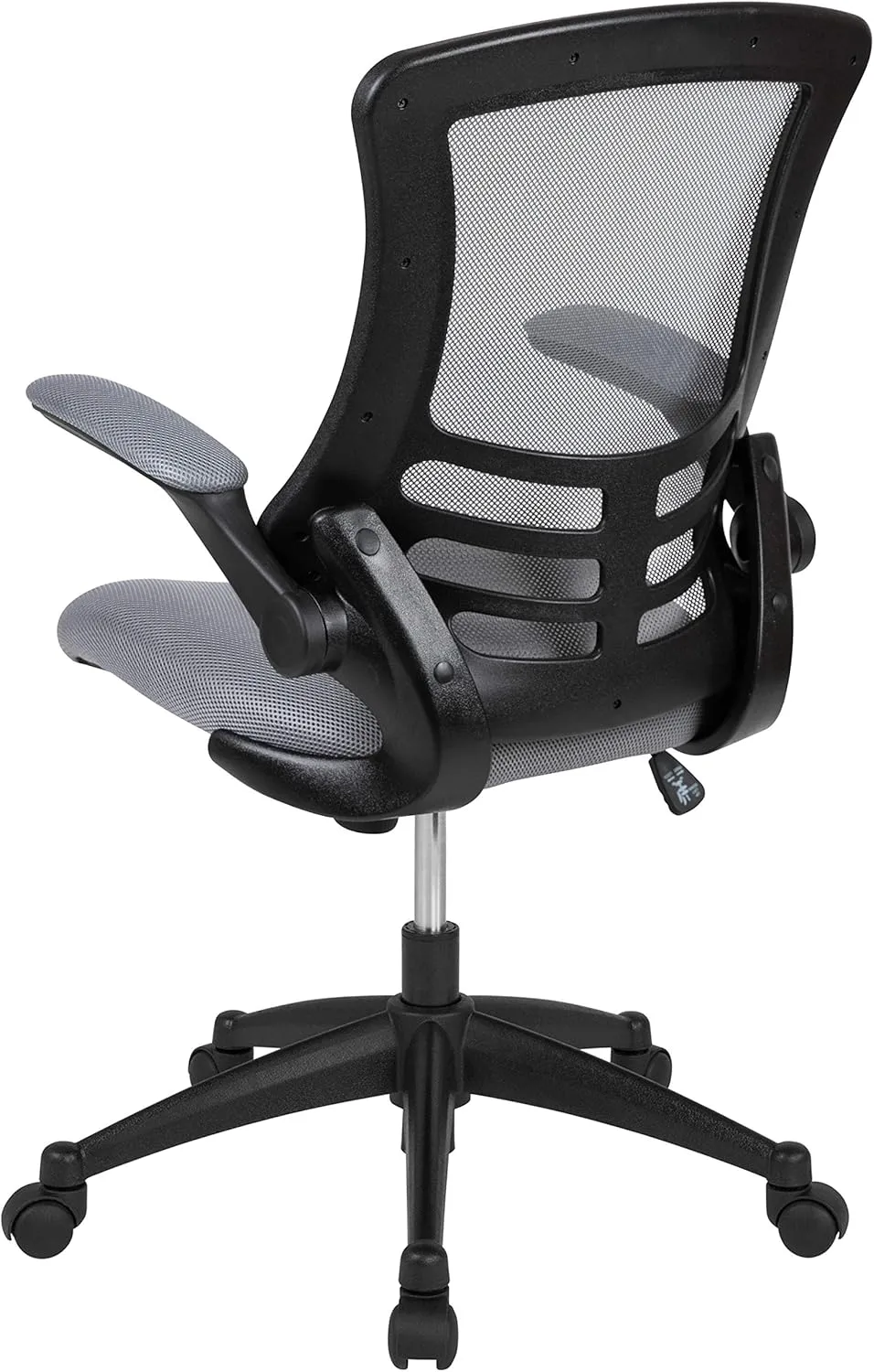 Flash Furniture Kelista Office Chair, Ergonomic, Mid-Back, Dark Gray Mesh with Swivel