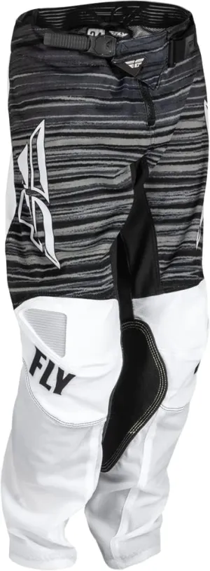 Fly Racing 2023 Youth Kinetic Mesh Pants (Black/White/Grey, 22)