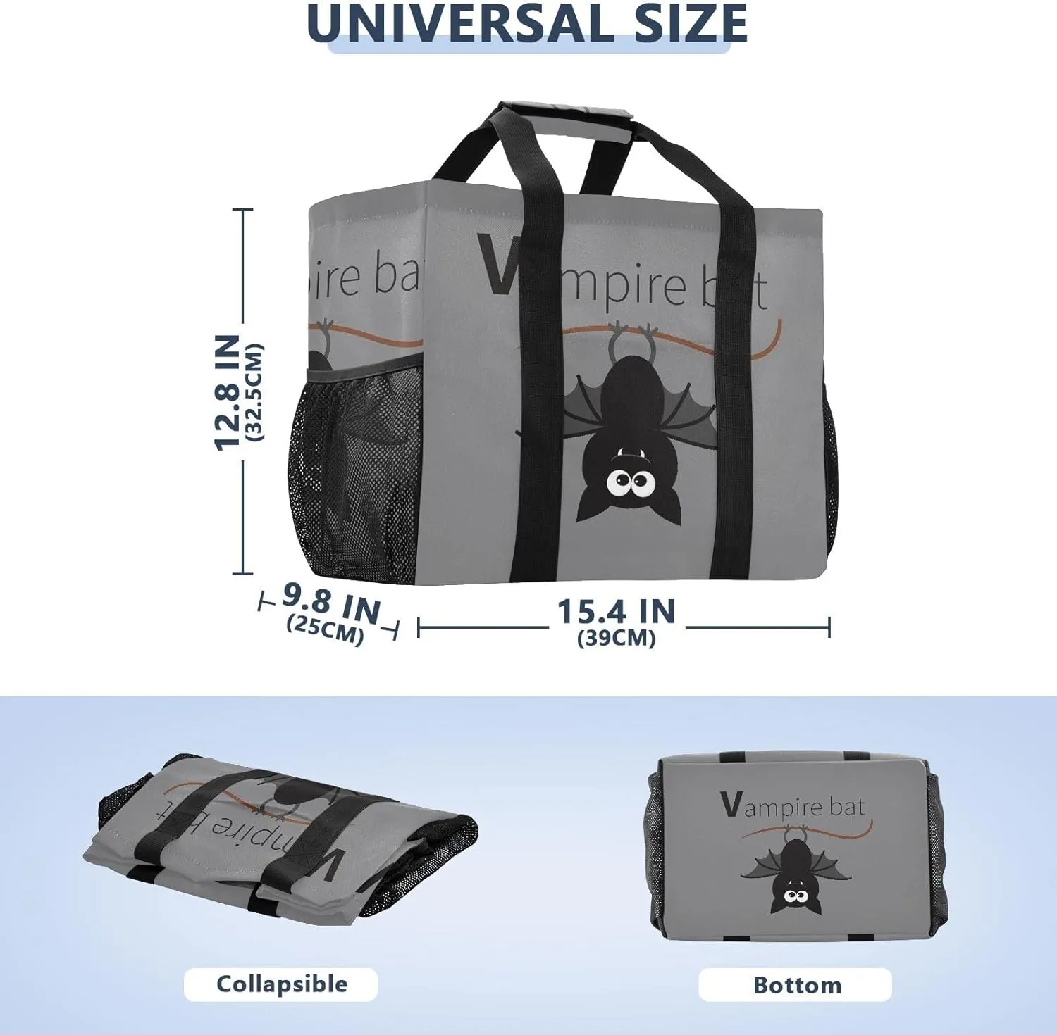Foldable Grocery Reusable Tote Grocery Bag, Travel Canvas Shoulder Bags, Large Casual Laundry Pool Beach Bag