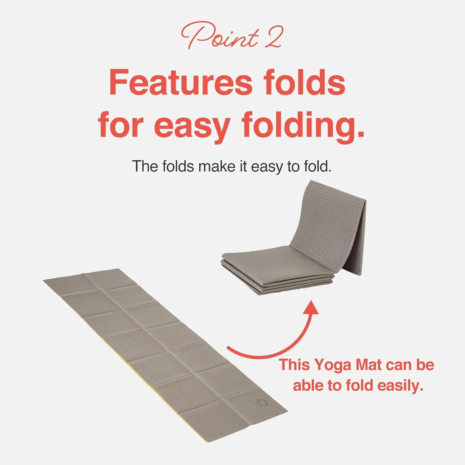 Folding Yoga Travel Pilates Mat Foldable Easy to Carry to Class Beach Park Tear-resistant Travel Picnics 4mm Thick 9 Colors