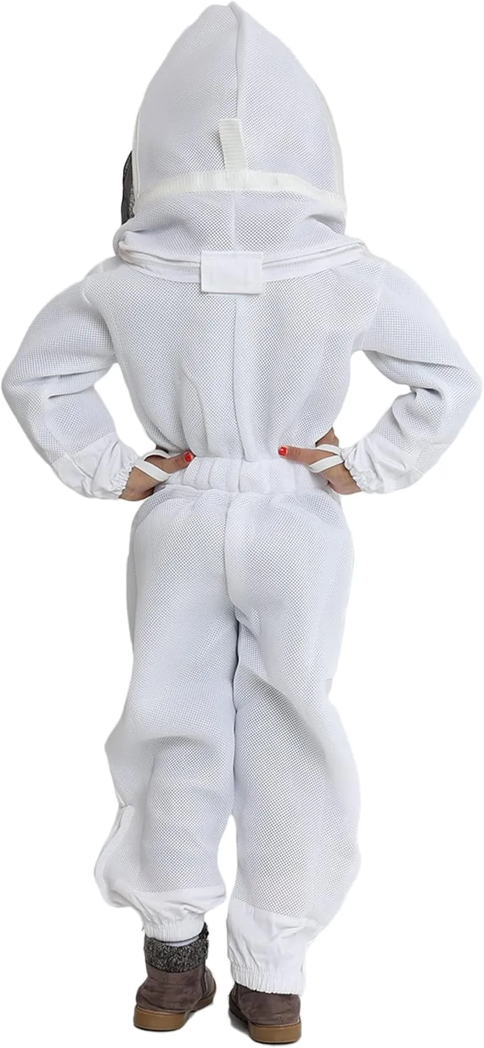FOREST BEEKEEPING SUPPLY- Kids Full Body Bee Suit. Cotton twill soft to Children’s skin tuff to bee Stings with Veil