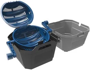 Frankford Arsenal Platinum Series Wet/Dry Media Separator with Perforated Sifter and Mesh Media Strainer for Reloading, blue, gray