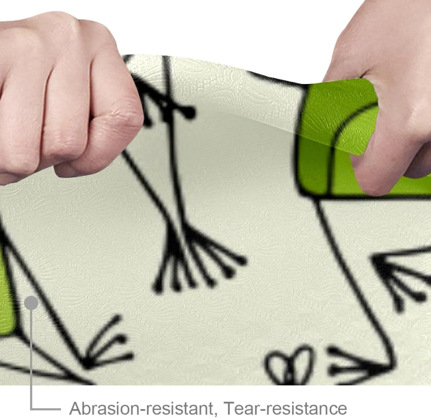 Frog Shadow on Leaf Yoga Mat Thick Workout Exercise Mat, Non Slip Pilates Fitness Mats, Eco Friendly, Anti-Tear 1/4" Thick Yoga Mats for Women Men