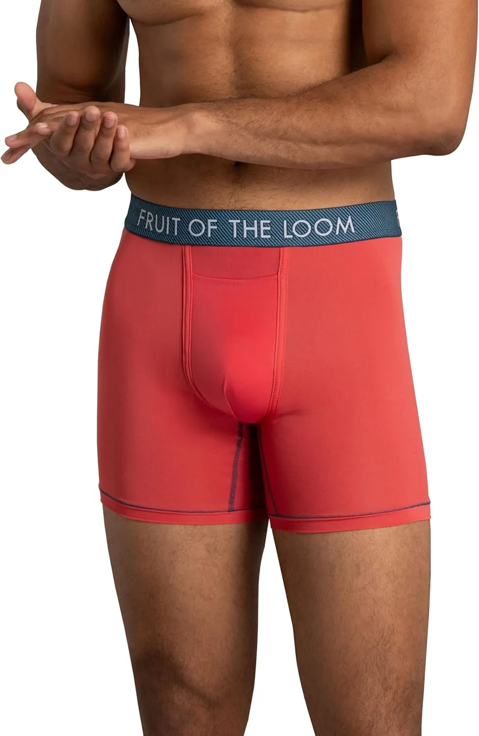 Fruit of the Loom Men's Getaway Boxer Briefs, Lightweight Breathable Fabric, Quick Dry & Odor Control