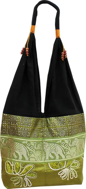 Full Funk Brand Silk Squiggle Line Throw Over Ladies Shoulder Bag