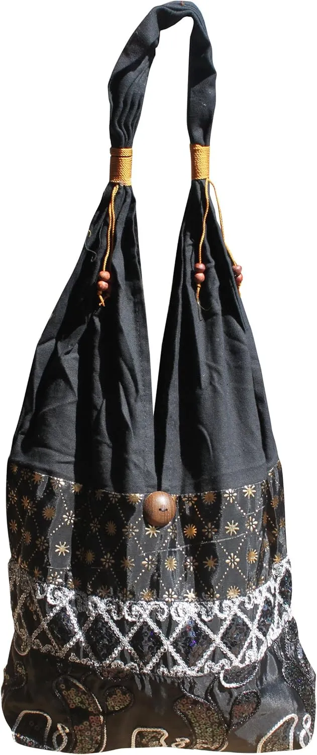 Full Funk Brand Silk Squiggle Line Throw Over Ladies Shoulder Bag