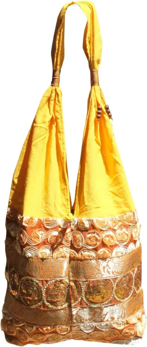 Full Funk Brand Silk Squiggle Line Throw Over Ladies Shoulder Bag