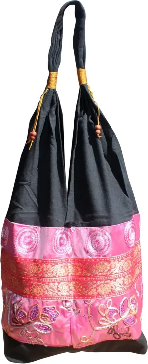 Full Funk Brand Silk Squiggle Line Throw Over Ladies Shoulder Bag