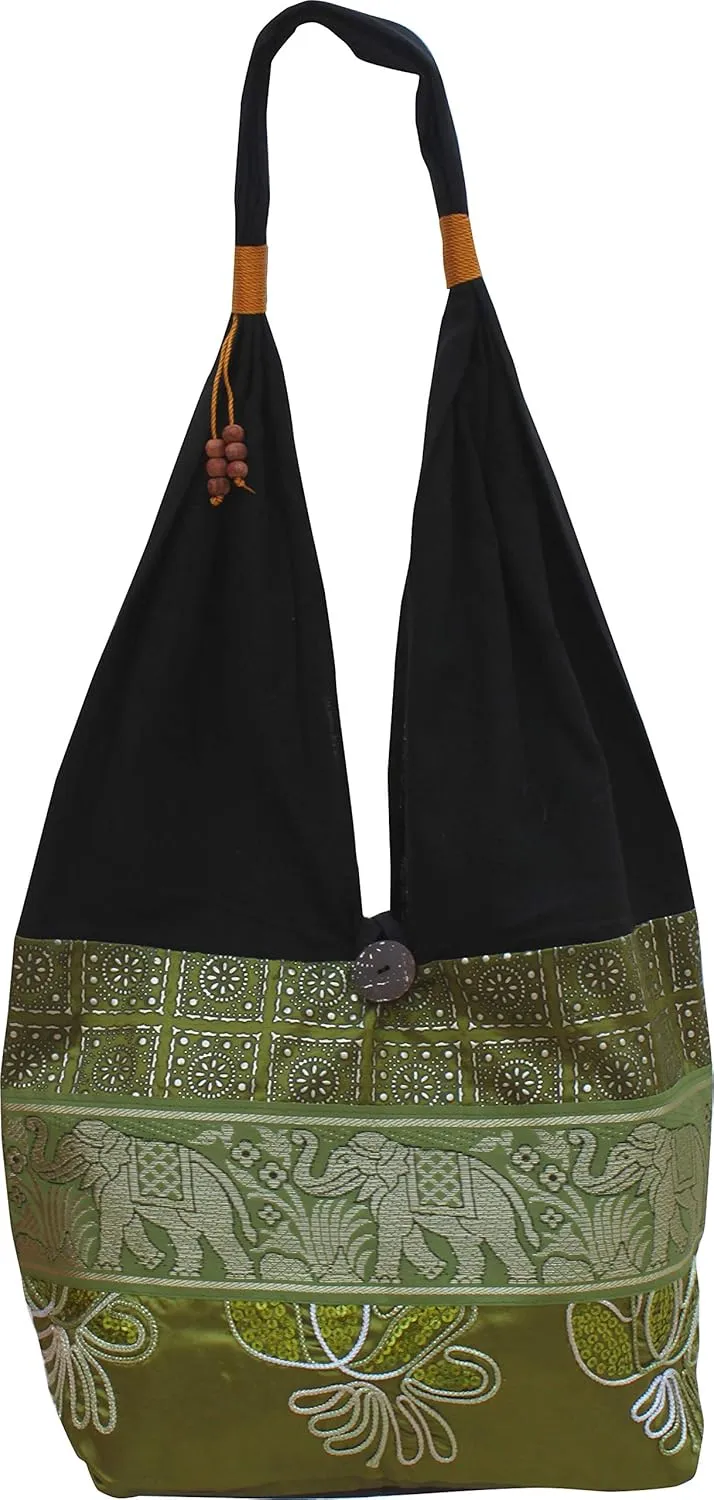 Full Funk Brand Silk Squiggle Line Throw Over Ladies Shoulder Bag
