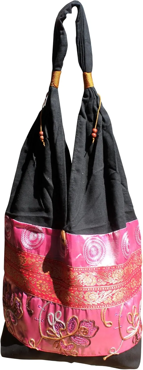 Full Funk Brand Silk Squiggle Line Throw Over Ladies Shoulder Bag