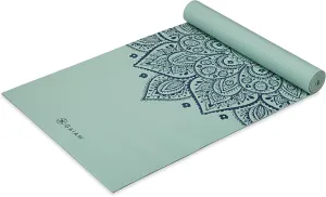 Gaiam Yoga Mat - Premium 5mm Print Thick Non Slip Exercise & Fitness Mat for All Types of Yoga, Pilates & Floor Workouts (68" x 24" x 5mm)