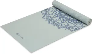 Gaiam Yoga Mat - Premium 5mm Print Thick Non Slip Exercise & Fitness Mat for All Types of Yoga, Pilates & Floor Workouts (68" x 24" x 5mm)