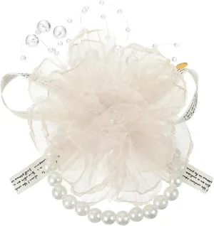 GALPADA Wedding Jewelry Corsage Bracelet Bridal Flower Wristband Artificial Silk Flower Corsage for Prom Flower Wristband for Bridesmaid