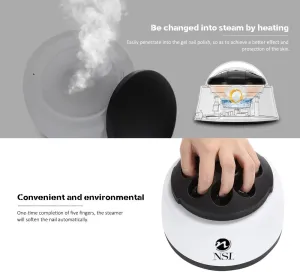 Gel Nail Polish Steam Remover Machine - Acetone proof bowl, Acrylic Nail Remover, Dip Remover for Nails