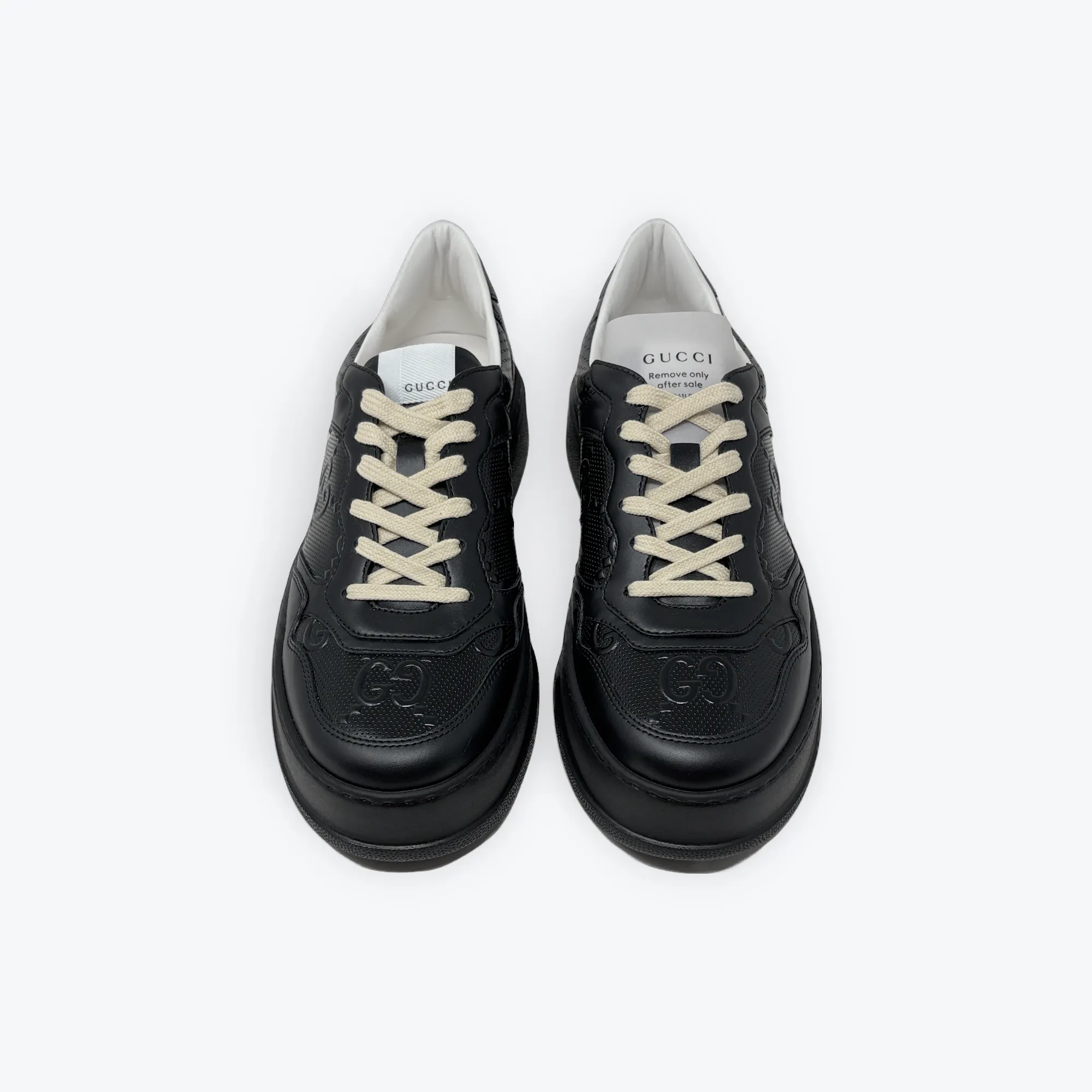 GG Embossed Leather Trainers