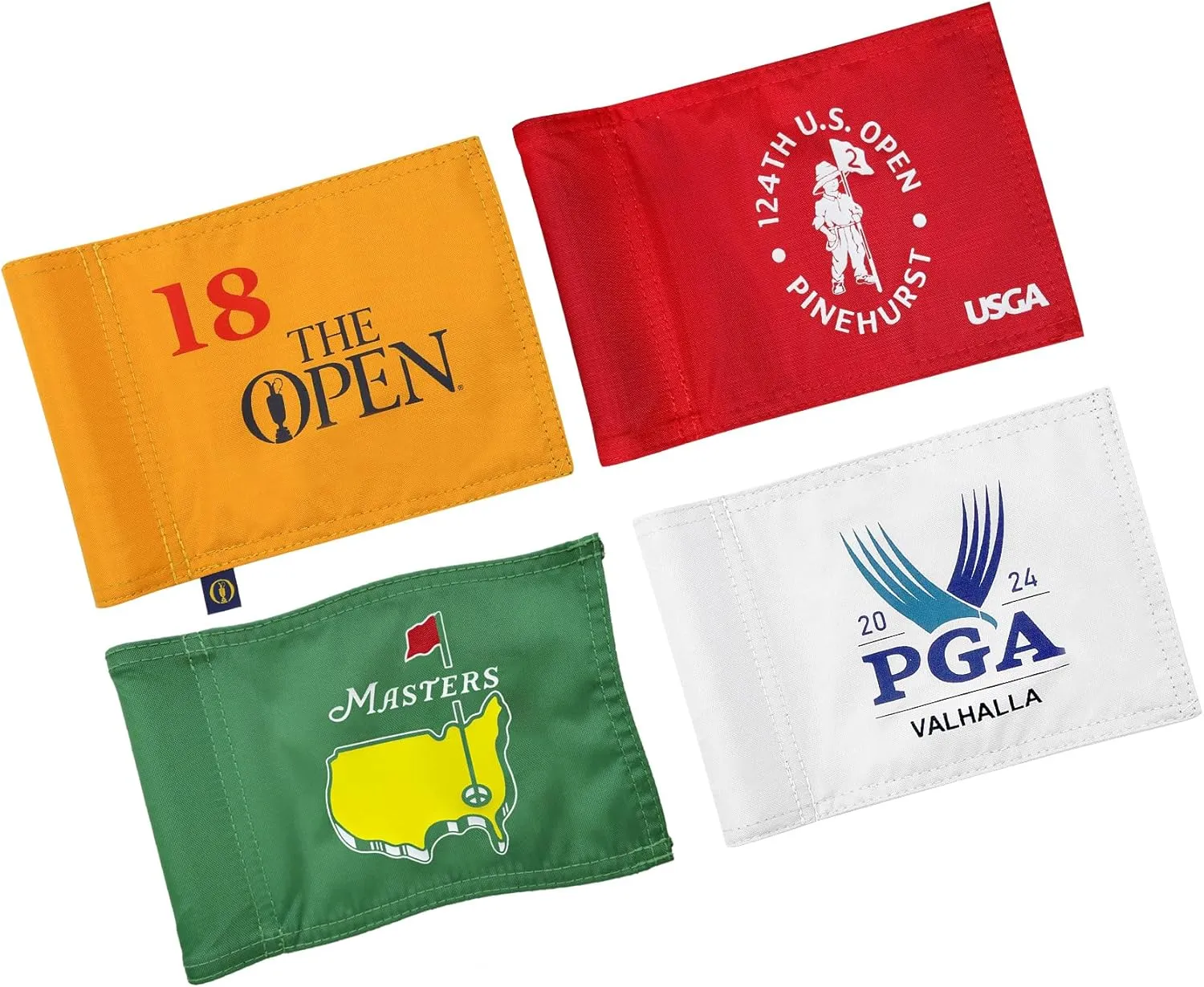 Golf Flag Mini, 8x6 Inch, Dual-Layer Silk-Printed, Fade-Resistant 420D Nylon, Tube Insert, Ideal for Backyard Practice Putting Green