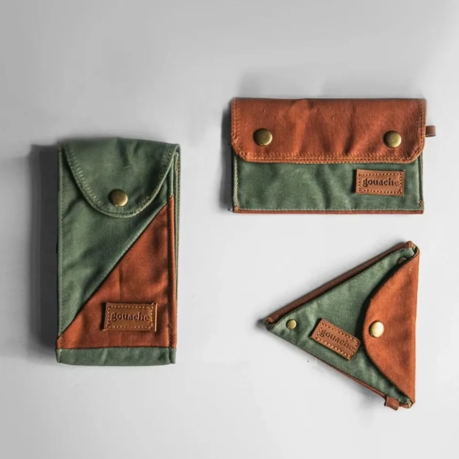 Gouache Mikko Waxed Canvas Pouch