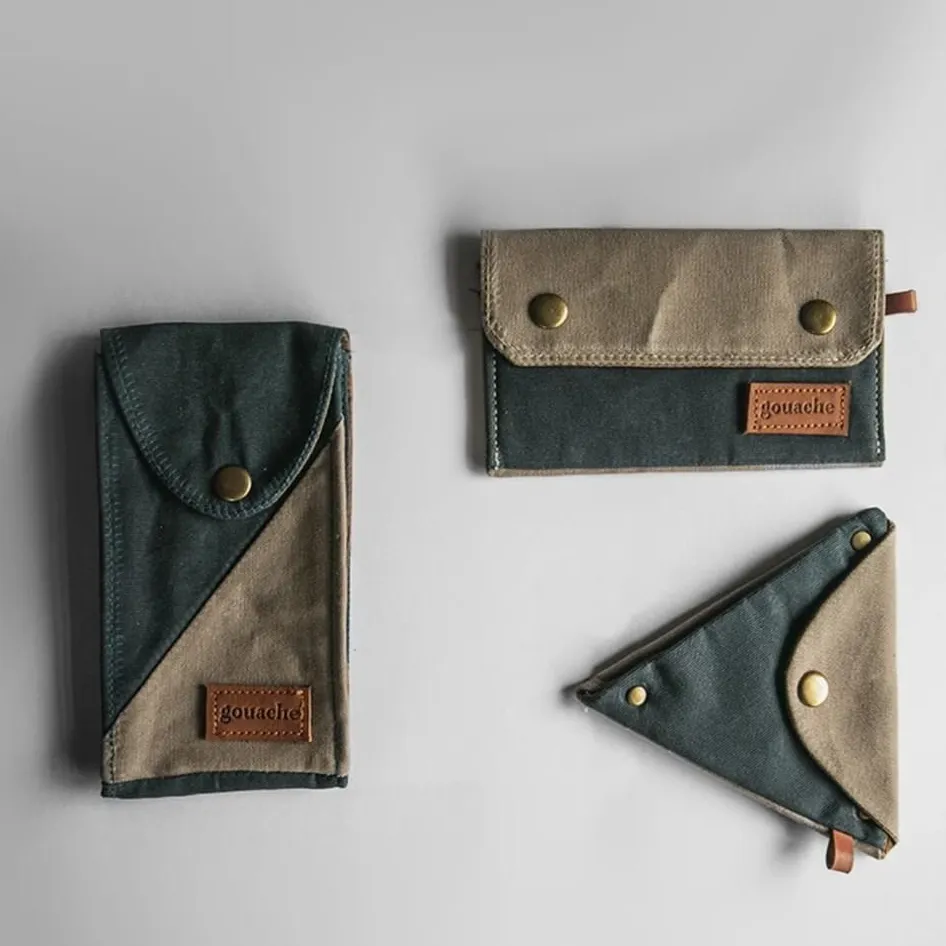 Gouache Mikko Waxed Canvas Pouch