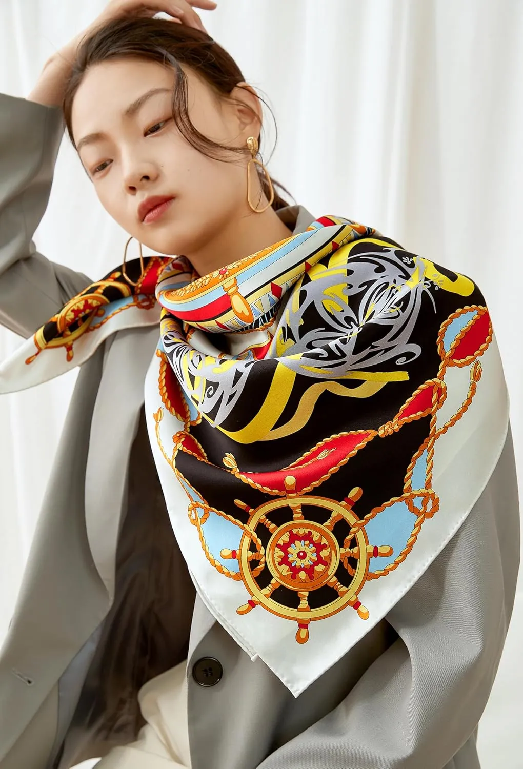 Grace Scarves 100% Silk Scarves, Extra-Large and XX-Large